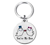 Halloween Boo Basket Stuffers for Women Him Her Keyring, Boo Basket Stuff for Boyfriend Husband Girlfriend Wife Valentines