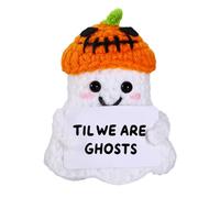 Halloween Boo Basket Stuffers for Women Men, Anniversary Birthday Gifts for Boyfriend Girlfriend, Cute Small Handmade Crochet Ghost Gift for Wife Husband, Romantic I Love You Gifts for Couple Him Her