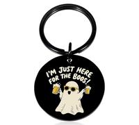 Halloween Boo Basket Stuffers for Women Men Funny Horror Gifts for Him Her Spooky Basket Stuffers for Boyfriend Girlfriend Couple Boo Halloween Keychain for Husband Wife Cute Ghost Horror Gifts