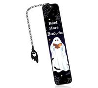 Halloween Boo Basket Stuffers for Women Men Halloween Party Favors for Kids Spooky Basket Stuffers for Teens Dark Romance Gothic Metal Bookmarks for Book Lovers Horror Ghosted Bookmarks for Adults
