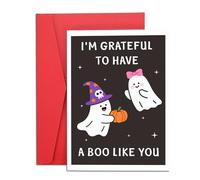 Halloween Boo Basket Stuffers for Women Men - Romantic Halloween Gifts Ideas for Girlfriend Boyfriend Couples Greeting Card, Spooky Stuff for Her Him, Weird Couple Gifts Boo Card for Husband Wife