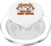 Halloween Boo But First Coffee Lover Ghosts PopSockets PopGrip for MagSafe