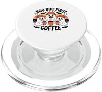 Halloween Boo But First Coffee Lover Ghosts PopSockets PopGrip for MagSafe
