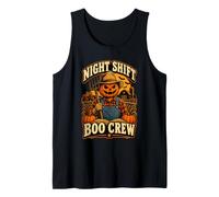 Halloween Boo Crew Spooky Farm Jack O Lantern Tank Top