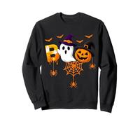 Halloween Boo Ghost Pumpkin Witch Spider Bat Sweatshirt