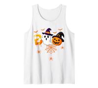 Halloween Boo Ghost Pumpkin Witch Spider Bat Tank Top