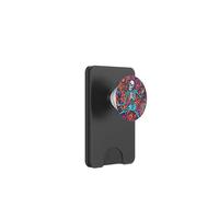 Halloween Boogie Bones: Psychedelic Dancing Skeleton PopSockets PopWallet for MagSafe