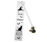 Halloween Book Marks for Reading Women Men Black Cat Bookmarks Witchy Gifts for Women Spooky Halloween Basket Stuffers Spooky Season Gifts for Book Lover Gift for Halloweens Lover Present