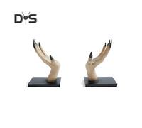 Halloween Bookends Witch Hand Book End Gothic Home Decor for Shelves Desktop Scary Witch Hands Holding Figurine Book Stand Halloween Room Decor