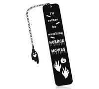 Halloween Bookmarks Boo Basket Stuffers for Her Him Spooky Basket Stuffers for Women Men Horror Gifts for Girls Boys Halloween Boo Basket Gifts for Girlfriend Book Lover Book Marks for Reading Women