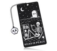 Halloween Bookmarks Boo Basket Stuffers for Women Men Kids Halloween Gifts for Women Men Adults Spooky Gifts for Women Reading Gifts for Book Lovers Funny Horror Gothic Skeleton Bookmark Christmas