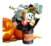 Halloween Bouquets - Festive Pumpkin Arrangement | Artificial Eucalyptus Leaves for Home Decor Fireplace for Halloween Atmosphere
