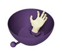 Halloween Bowl, Creepy Party Bucket, Creative Movable Skeleton Hand Dish, Festive Candy Holder for Activities, Gathering, Party, Haunted House, Holiday Decoration, 19x13.5x10.8cm