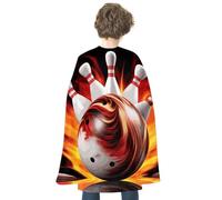 Halloween Bowling Ball Cloak Capes Reversible Medieval Cloak Witch Capes for Party Cosplay Masquerade Costumes