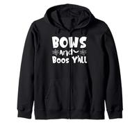 Halloween Bows and Boos Y'all Spooky Zip Hoodie