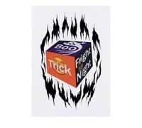 'Halloween Box of Scares' Temporary Tattoo - Water Resistant, Skin-Safe, Non-Toxic Transfer (TO00079041)