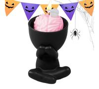Halloween Brain Candle - Aromatherapy Ghost Incense Candle - Scary Handmade Wax Decoration for Office, Home, Party, Autumn Season