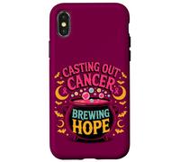 Halloween Breast Cancer Awareness Casting Out Cancer Case for iPhone X/XS