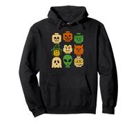 Halloween Brick Head Faces Costume Matching Family Kids Boys Pullover Hoodie