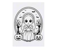 'Halloween Bride' Temporary Tattoo - Water Resistant, Skin-Safe, Non-Toxic Transfer (TO00078523)