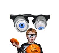 Halloween-Brille Mit Herabhängenden Augen - Lustige Gag-Brille Für Kostümpartys, Streiche & Cosplay | Spukige Augapfel-Brille Für Kinder & Erwachsene | Witzige Halloween-Verkleidungsbrille