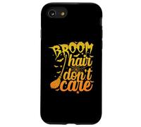 Halloween "Broom Hair Don't Carer" Case for iPhone SE (2020) / 7/8