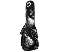 Halloween Brooms Flying Eyes Bats Ukulele Case, Padded Bag for 23 Inch Concert Ukulele, Waterproof & Durable