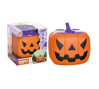 Halloween Bubble Blower - 5.9 In Pumpkin Shaped Machine | Spooky Sounds Violet Lights | 15 Hole Bubble Generator Indoor Outdoor Party Made From Abs With Usb Rechargeable Battery For Festive Gatherings