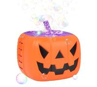 Halloween Bubble Blower, Pumpkin Bubble Blower With Sound And Light, USB Rechargeable, Bubbles Machine Toys, Halloween Haunted House Props For Party Boys Girls, Outdoor Beach Toy