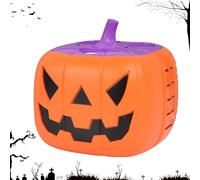 Halloween Bubble Machine - Fun Pumpkin Bubble Blower Sound & Light for Festive Parties, Outdoor Entertainment with Automatic Function, Toy for Boys, Girls, Event Planners, Backyard, 5.9x5.9 Inches