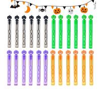 Halloween Bubble Sticks, Pack of 24 Halloween Blowing Sticks Set, Handy Bubble Blower Accessories, Filling Items for Activities, Classroom, , Outdoor