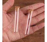 Halloween bubble tubes, Pack Of 100 Glass Test Tubes Vials Bottles 12x60mm 4ml With Cork Stoppers