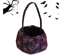 Halloween Bucket, Candy Bucket, Trick-or-Treating, Festive Carry Bag, Fun Holiday Decoration, Compact Ideal for Night Adventures, Kids, Family, Cosplay, Photos, and Goodies