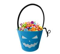 Halloween Bucket - Halloween Candy Bags | Trick Or Treat Bag | Spooky Buckets Glow In The Dark Candy Bags | Fluorscent luminous Party Favor Supplies For Toys Goodies Snacks Decorations