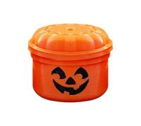 Halloween Bucket - Halloween Candy Bucket | Candy Basket with Handle | Halloween Nostalgia Buckets | Miniature Trick or Treat Buckets with Removable Lid | Pumpkin Candy Holders Container