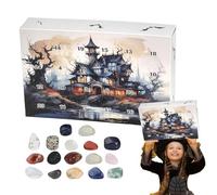 Halloween Calendar Countdown | Collectible 24 Days Countdown Stones,Advent Craft Festival Decoration for Youth Including Nephews Nieces Sons Daughters Boys Girls