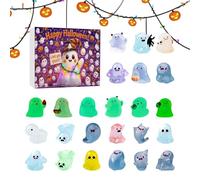 Halloween Calendar Ghost - Glow in The Dark Ghost Figurines,Haunted House Decorations Collectible Festive Holiday Home Decor for Teenagers Women Adults Men