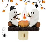 Halloween Campfire Night Light, Figurine Set Camp Fire Ghost Night Light, Not Easy to Break or Deform, Creative Bonfire Shape, for Living Room Tabletop Bedroom Mantelpiece Entryway