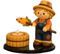 Halloween Campfire Tealight Holder Resin Scarecrow Decor(Scarecrow)