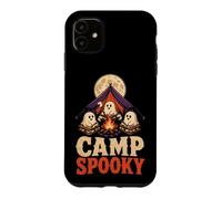 Halloween Camping Camp Spooky Season Tent Moon Ghost Case for iPhone 11