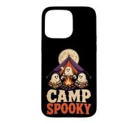 Halloween Camping Camp Spooky Season Tent Moon Ghost Case for iPhone 15 Pro Max