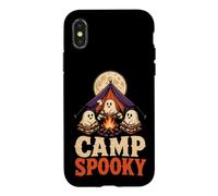 Halloween Camping Camp Spooky Season Tent Moon Ghost Case for iPhone X/XS