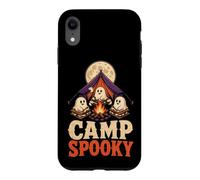 Halloween Camping Camp Spooky Season Tent Moon Ghost Case for iPhone XR