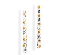 Halloween Candle, 25cm Halloween Party Dinner Candles, Horror Spooky Prints Taper Candle for Home Party Decor Play Decoration Gift 2Pcs (Balloon)