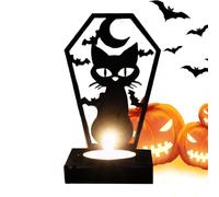 Halloween Candle Holder Decoration - Shadow Play Decoration for Candle Holders - Seasonal Table Decoration Scary Witch for Family Friends Colleagues