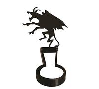 Halloween Candle Holder Decorative Candlestick for Wall Shadow Effects and Festive Atmosphere Creepy Home (F, One Size)