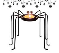 Halloween Candle Holder - Halloweens Tealight Holder, Spider Tealights Candlestick Dinning Table Decor,Table Centerpieces HalloweensDecorations For Farmhouse Desk Fireplace Party Bedroom Living Room