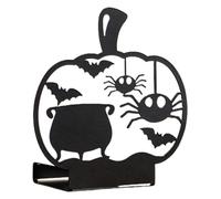 Halloween Candle Holder, Pumpkin Shape Candle Holder, Cat Spider Silhouette Candle Holder - Metal Table Decoration Pumpkin Shape Candle Holder Large Quantity for Party