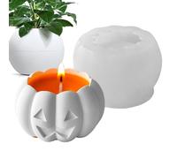 Halloween Candle Molds - 3D Ghost Mold,Ghost and Pumpkin Design Mould for Thanksgiving Figurines Fall Candle Holder Crafting Decor