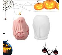 Halloween Candle Molds, Candle Molds Halloween, Cute Ghost Candle Molds | Silicone Resin Mould for Aromatherapy Candles, Resin Casting, Soap, Wax Making, Clay, Crafts, Hello